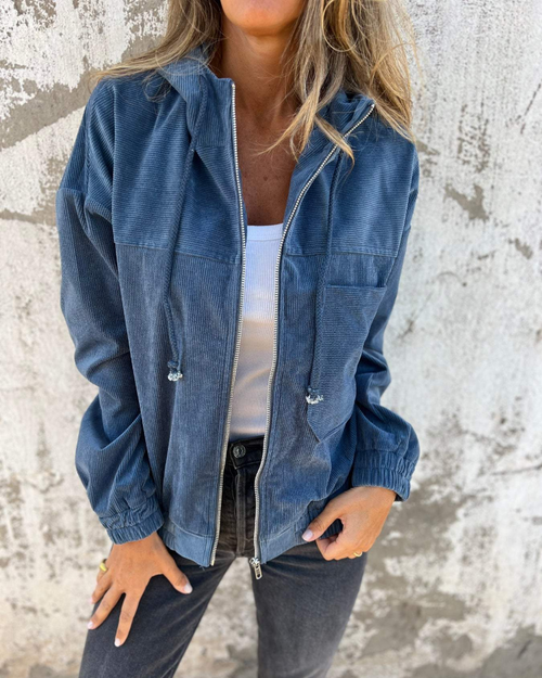 Ella Cord Hooded Jacket